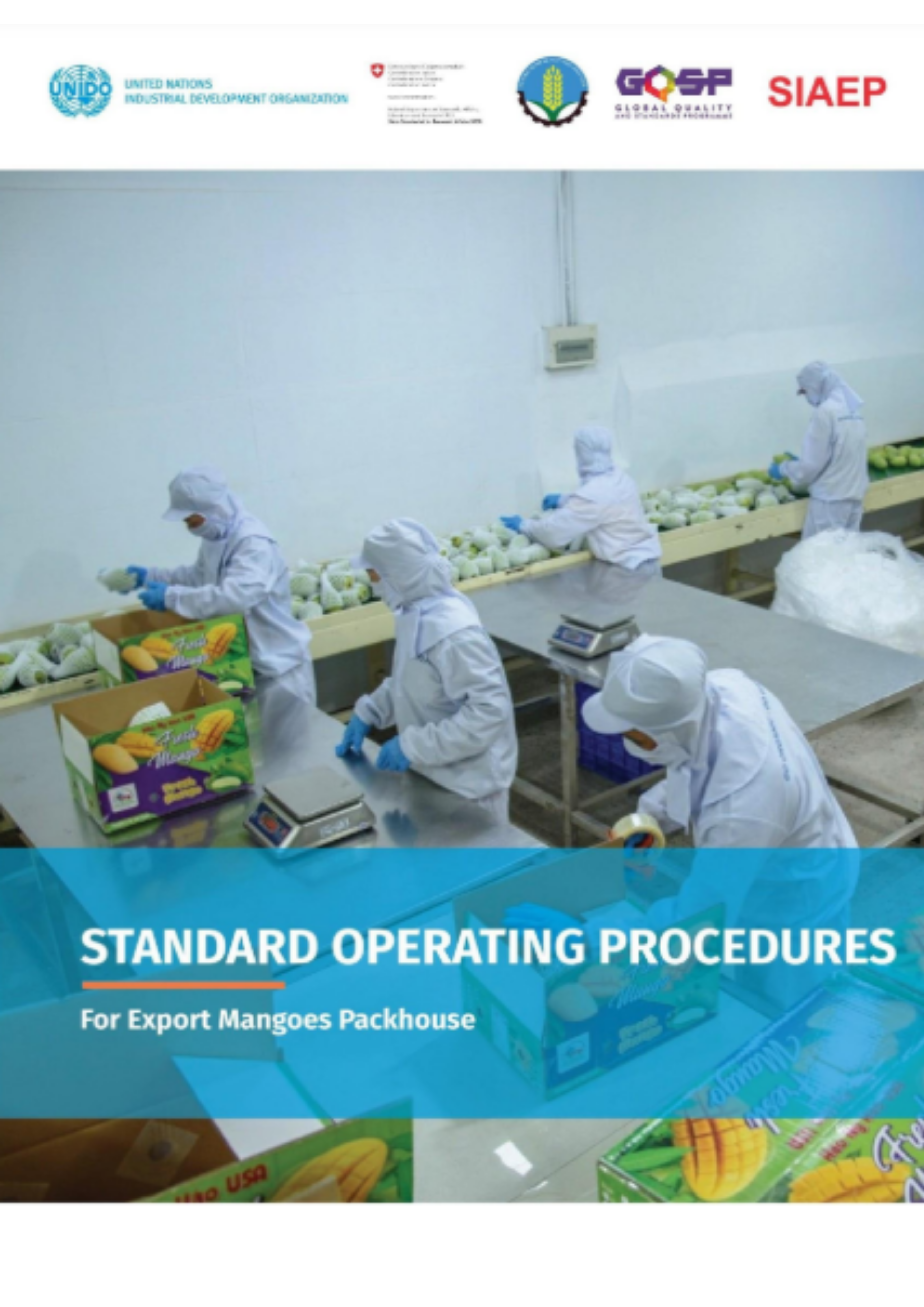 SOP for Export Mangoes Packhouse